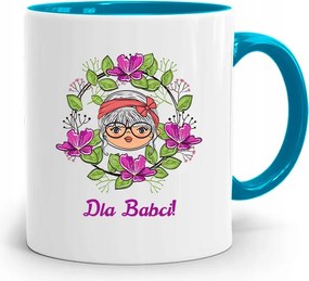 Kék Bögre Nagymama Napja Szuper Nagymama Ajándék fényképes nyomtatással