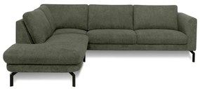 Sötétzöld sarokkanapé (bal oldali) Gomero – Scandic