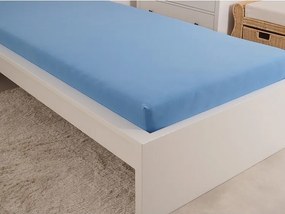 4Home Ideal jersey lepedő égszínkék, 160 x 200 cm