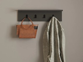Ayla fali polc, antracit, 60 cm