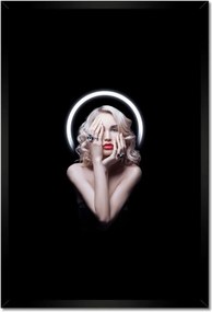 Poszterek keretben 40x60 Szőke Száj portré