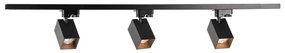 Spotlámpa sínrendszerhez SQUARE 3xGU10/10W/230V + 1 m sín rendszer