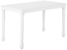 Klasszikus Fehér Fa Étkezőasztal 120 x 75 cm CARY Beliani