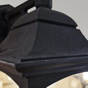 Elstead klasszikus kültéri fali lámpa chapel fekete átlátszó elscp2-black IP44