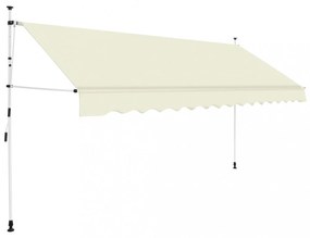 kézzel feltekerhető krémszínű napellenző 350 cm