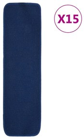 15 db sötétkék négyszögű csúszásmentes lépcsőszőnyeg 75 x 20 cm