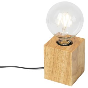 Vidéki asztali lámpa fa természetes - Bloc