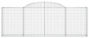 25 db íves horganyzott vas gabion kosár 300 x 30 x 100/120 cm