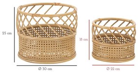 Fém kaspó szett 2 db-os ø 30 cm Panama – Mauro Ferretti