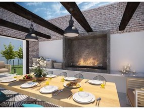 InFire - BIO kandalló 8x120 cm 3kW fekete