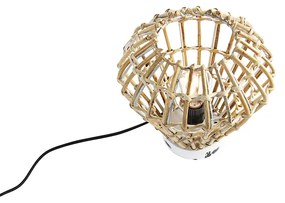 Rusztikus asztali lámpa bambusz fehérrel - Canna Diamond
