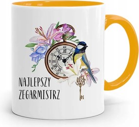 Sárga Bögre Órakészítőnek Legjobb Órakészítő fényképes nyomtatással