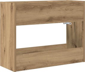vidaXL Napernyő Állvány Artisan tölgy 65 x 24 x 50 cm Faanyag