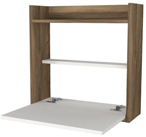 Íróasztal Laptop - White, Walnut