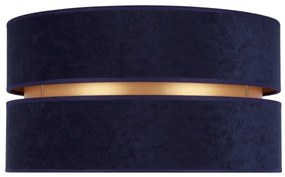 Duolla - Mennyezeti lámpa DUO 1xE27/15W/230V átm. 40 cm kék/arany