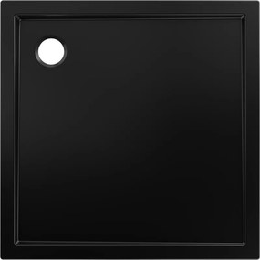 Mexen Flow négyzet alakú zuhanytálca slim 85 x 85 cm, fekete matt - 46S708585