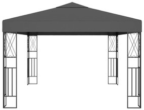 Antracitszürke szövet pavilon 3 x 4 m