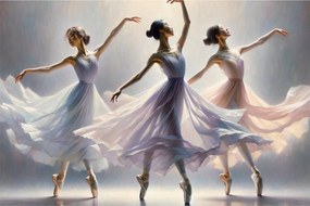Kép - Három balerina (90x60 cm)