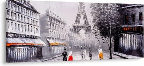 Kép - olajfestmény, Párizs (120x50 cm)