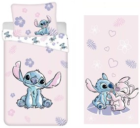 Lilo és Stitch A csillagkutya ágyneműhuzat és törölköző szett (Pink)