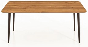 Natúr színű tölgyfa dohányzóasztal 60x110 cm Kula – The Beds