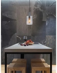 Globo 15904HS - Csillár zsinóron TULIVAR 1xE27/40W/230V átm. 18 cm szürke