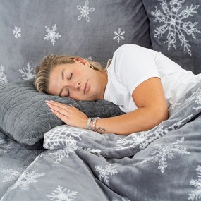 4Home Silent Snowfall mikroflanel ágynemű, 140 x 220 cm, 70 x 90 cm