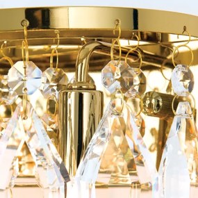 Orion WA 2-1369/2 - Fali kristály lámpa CELESTE 2xG9/40W/230V arany