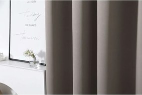 Függöny OXFORD 140x270 cm, szürkésbarna Felfüggesztés: Hullámos sínszalag