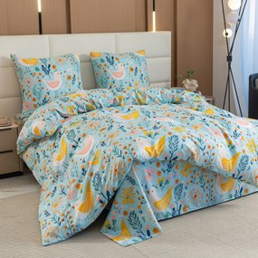 Mikroszálas ágyneműhuzat SPRING TWEET színes Ágyneműhuzat mérete: 2 db 70 x 90 cm | 200 x 220 cm