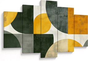 Kép - Olívazöld absztrakció (150x105 cm)