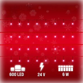 SIMPLE karácsonyi fényfüzér, 60m, hideg fehér Monzana