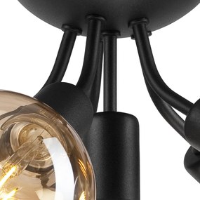 Fekete mennyezeti lámpa lámpabúra nélkül Viggo – LAMKUR