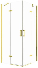 Flow Gold szögletes nyílóajtós zuhanykabin zuhanytálca nélkül