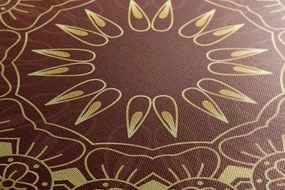 Kép arany Mandala bordó háttéren