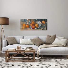Kép - Paul Cézanne, Still Life with Milk Jug and Fruit, reprodukciók (120x50 cm)