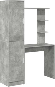 vidaXL Asztal 2 pcs Beton Szürke