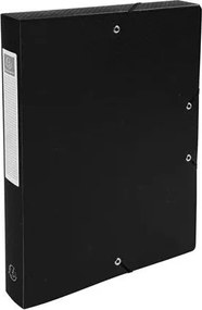 Gumis mappa, PP, A4, 40 mm, EXACOMPTA Opak, fekete (EX59781E)