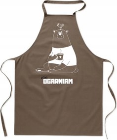 Pamut Kötény vicces konyhai nyomattal Nem Foglalkozom a medvével