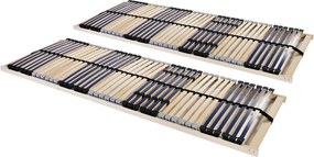 vidaXL 2 db 7 zónás 42 léces ágyrács 70 x 200 cm