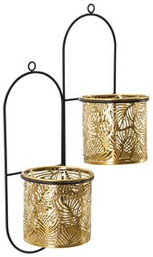 Fém fali függő virágcserép tartó ø 14 cm (magasság 48 cm) Double Hong – Mauro Ferretti