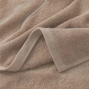 Goldea gyermek frottír törölköző - tűzoltóautó barnán 30 x 50 cm