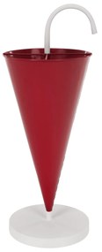 Esernyő állvány, piros/fehér, fém, BARKO