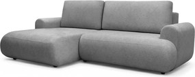 Lotulis Mini kinyitható sarokkanapé bal oldali - szürke vízlepergető Blur 18 szövet