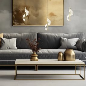 LED Csillár zsinóron LARGO LED/10W/230V arany