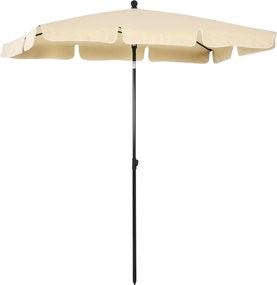 Outsunny 2x1,3 m-es Dőlésszögű Kiskert Napernyő Ráncolt Széllel, Kültéri Napernyő 4 Alumínium Bordával és 160g/㎡ Poliészterrel, Kerthez, Teraszhoz és