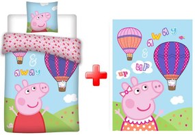 Peppa malac gyerek ágyneműhuzat és polár takaró szett