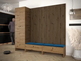 Előszoba Esmaldos VI (artisan tölgy + fekete + kék) . 1104725
