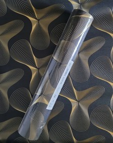 Fali tapéta, arany motívumok, 3D hatás, 52016