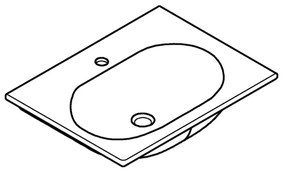 GROHE 3956800H - ESSENCE mosdókagyló 600 × 460 mm kerámia/fehér